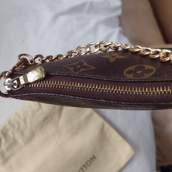 Louis Vuitton Brown and Gold Mini Bag - Picture 4 of 13